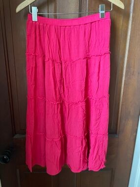 Colorful Planet girls size XXL 18/20 pink midi skirt